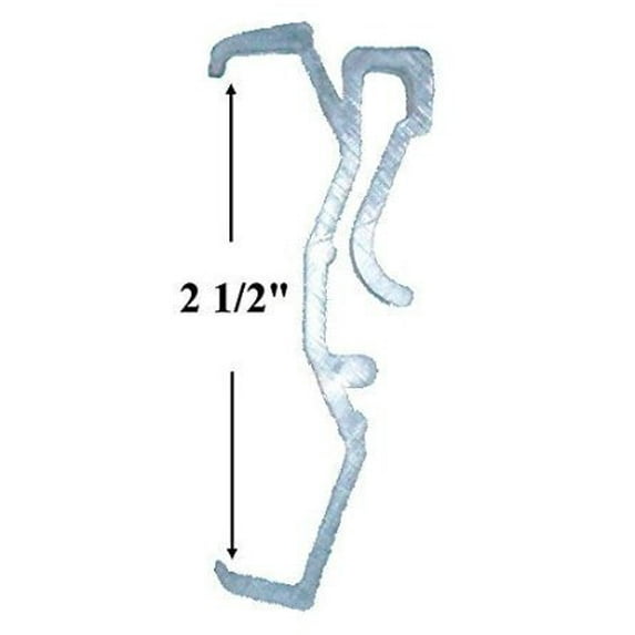 2.5 Inch CLEAR Valance Clips for Window Blind Valance (Pack of 10)