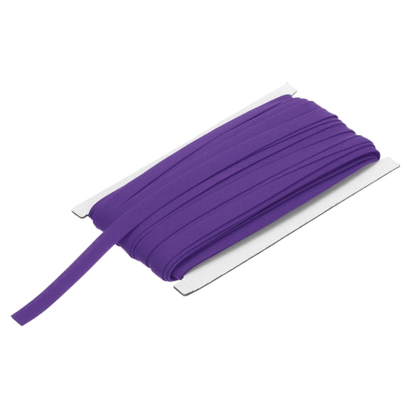 2/5 Inch Double Fold Bias Tape Polyester Continuous Bulk Bias Tape for Sewing,Seaming (Purple 25 Yards)