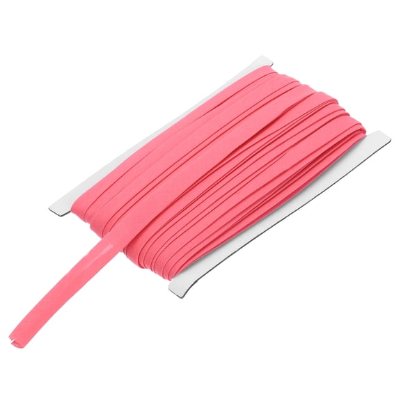 2/5 Inch Double Fold Bias Tape Polyester Continuous Bulk Bias Tape for Sewing,Seaming (Watermelon Red 25 Yards)