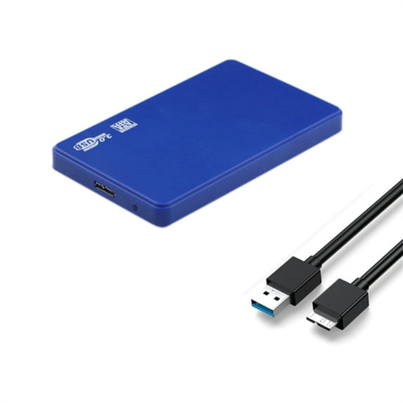 2.5 Inch External Hard Drive Enclosure USB 3.0 5Gbps Hard Drive Case Adapter Tool Free Portable for SATA HDD SSD