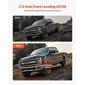 2.5 Inch Front Leveling Lift Kit for 2011-2023 Ford F250 F350 F450 Super Duty 4WD Chassis Level Kit Track Bar Relocation Bracket Coil Spring Spacers Isolators Shock Extenders