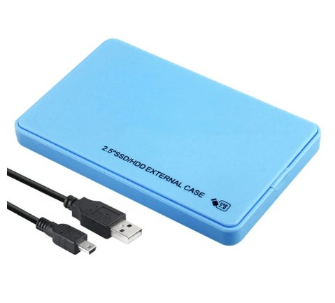 Notebook Hdd Case 2.5 Inch HDD/SSD Case 480Mbps HDD SSD Enclosure for Laptop Tablet (Blue ...