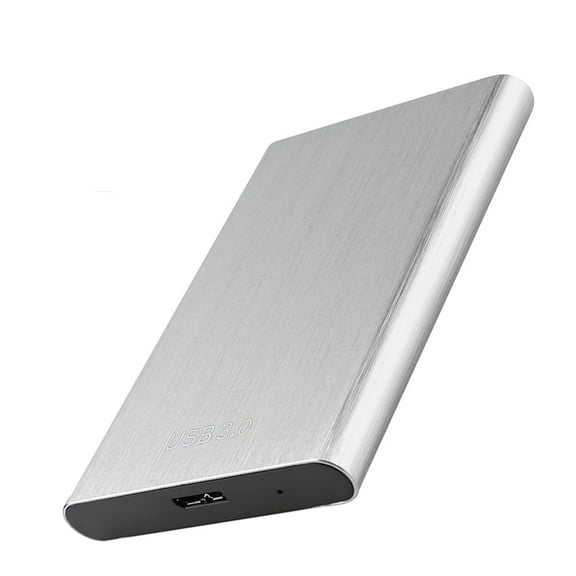 2.5 Inch Hard Drive Enclosure USB 3.0 Mobile Hard Drive Case External Hard Disk Drive Box for 1TB Hard Drive 50MB/M File Transfer Speed (Silver)