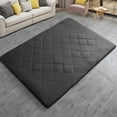 thumbnail image 1 of 2.5 Inch Mattress Futon Roll Up Mattress,Camping Sleeping Pad Black - Full, 1 of 7