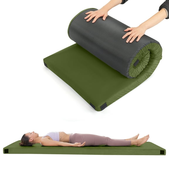 2.5-Inch Memory Foam Camping Mattress - Portable, Waterproof, and Versatile Sleeping Pad for Camping, Travel, and Indoor Use