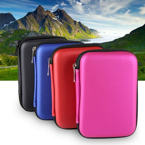 2.5 Inch Mobile Hard Disk Storage Bag Mobile Hard Disk Box Shockproof Protection Package Data Cable Storage Box