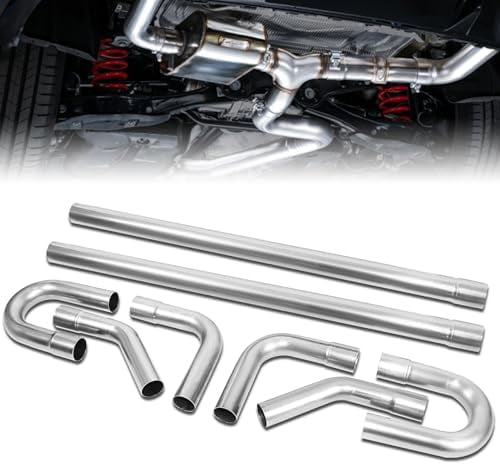 8Pcs 2.5 In. OD Custom Exhaust Tubing Mandrel Bend Pipe Straight U Bend Piping Kit - Foto 8