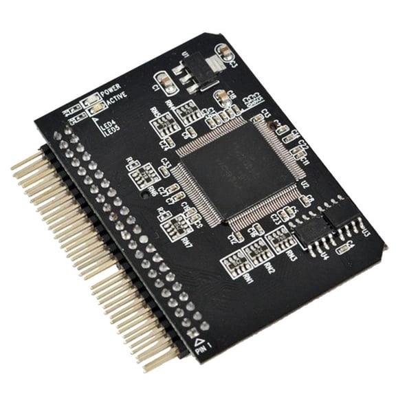 2.5 Inch SD Card to IDE Adapter, SDHC/SDXC Memory Card Converter to Laptop HDD 44 Pin Male Port HDD Riser Card,1 x SD TO IDE Adapter Card,Black