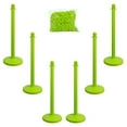 thumbnail image 1 of 2.5 Inch Safety Green Medium Duty Stanchion & Chain Kit (6 Pk), 1 of 9