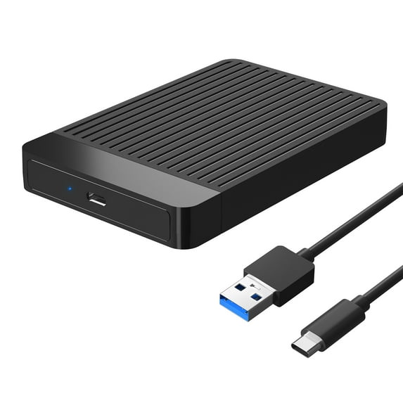 2.5-Inch Sata USB 3.0 Type C Tool-Free External Hard Drive Enclosure for SSD