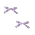 thumbnail image 1 of 2.5 Inch Small Satin Hair Bows - Set of 2, 1 of 5