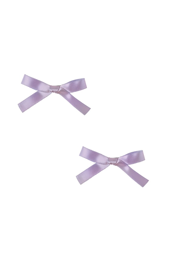 2.5 Inch Small Satin Hair Bows - Set of 2