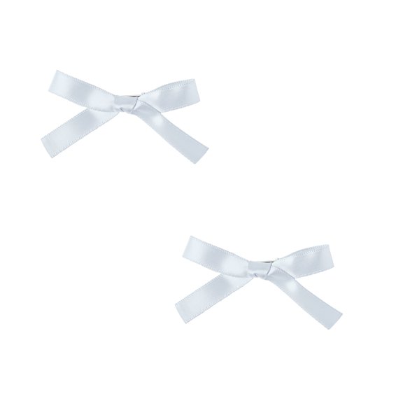 2.5 Inch Small Satin Hair Bows - Set of 2