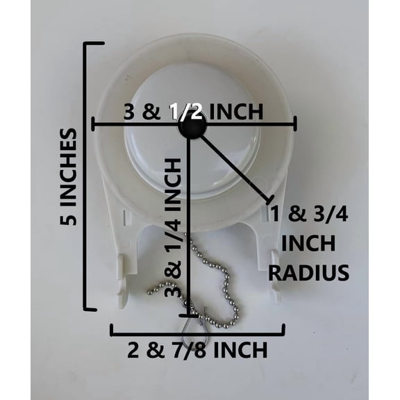 American Standard Cadet 3 Toilet Flapper Replacement 738920-0070A  Universal Cadet Compatible Flapper with Extra Seals
