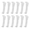 thumbnail image 1 of 2.5 Inch Valance Clips Window Blind Clear Plastic Retainer Holder Hidden Clips(12 Pieces), 1 of 7