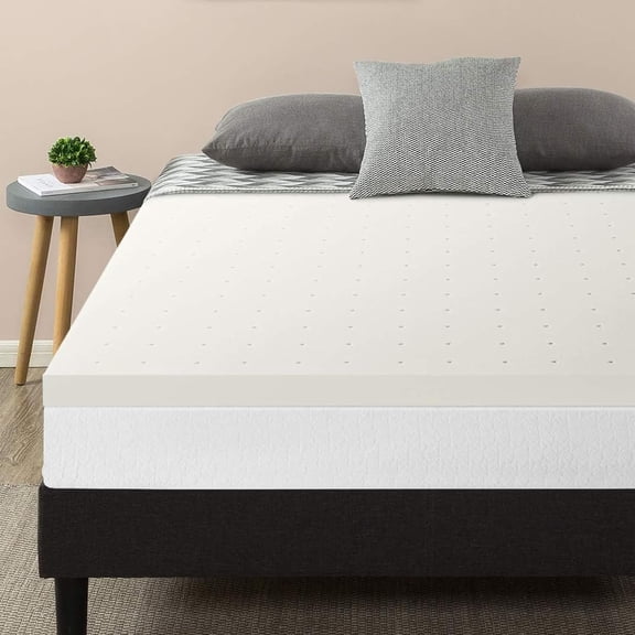 2.5 Inch Ventilated Memory Foam Mattress Topper Short Queen CertiPUR-US Certified