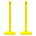 thumbnail image 1 of 2.5 Inch Yellow Medium Duty Stanchion (2 Pk), 1 of 9