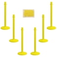 thumbnail image 1 of 2.5 Inch Yellow Medium Duty Stanchion & Chain Kit (6 Pk), 1 of 9