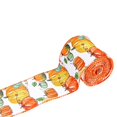 thumbnail image 1 of 2.5 Inch x 5 Yards Thanksgiving Fall Wired Ribbon for Craft Wreath Bow Making Pumpkin Autumn Leaves Ribbon Orange Plaid Burlap Ribbon for Wrapping Thanksgiving Party Home Decoration(Big Pumpkin), 1 of 3