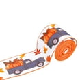 thumbnail image 1 of 2.5 Inch x 5 Yards Thanksgiving Fall Wired Ribbon for Craft Wreath Bow Making Pumpkin Autumn Leaves Ribbon Orange Plaid Burlap Ribbon for Wrapping Thanksgiving Party Home Decoration(Car Pumpkin), 1 of 3