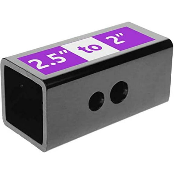2.5 Inches to 2 Inches Metal Trailer Receiver Hitch Adapter Sleeve, Black$$Vehicle Parts & Accessories