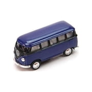 2.5 Kinsmart 1962 VW Volkswagen Bus Diecast Model Toy Car 164 Blue