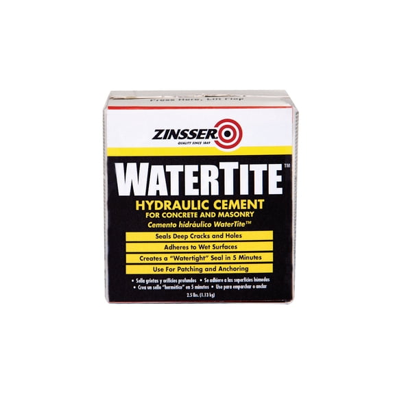 Zinsser WaterTite Hydraulic Cement-5074, 2.5 lb