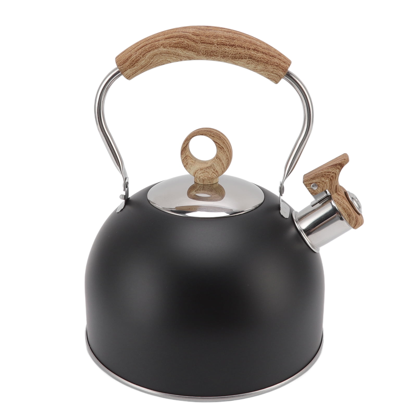 2.5 Litre Whistling Teapot for Electric & Gas Stoves Stylish Black ...