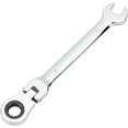 thumbnail image 1 of 2/5" Metric Flex-Head Ratcheting Wrench Set Flex-Head Angle Wrenches CRV Gear Spanner Set Combination Ended Spanner Kit Professional Chromium Vanadium Steel Ratchet Wrenches, 1 of 6