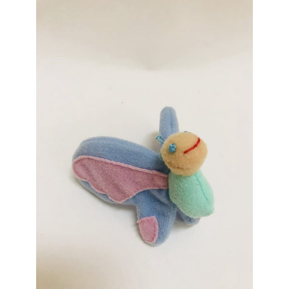 2.5 Mini Spring Easter Plush Soft Stuffed Butterfly Pastels Craft Accessory Toy New