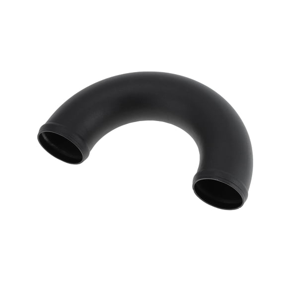 2.5" OD 180 Degree U Bend 6064 Aluminum Alloy Tube Intercooler Pipe Surface Blasting Air Intake Connection Hose W/ Double Bead Roll 3.9" Length Black