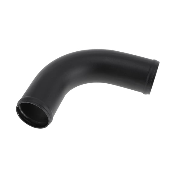 2.5" OD 90 Degree Bend 6064 Aluminum Alloy Tube Intercooler Pipe Surface Blasting Air Intake Connection Hose W/ Double Bead Roll 5.9" Length Black