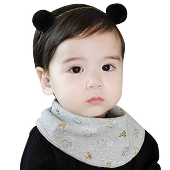 2/5 Pack Baby Toddler Girls Headbands, Kids Adjustable No Slip Headband with Ball Decor, Stretch Hair Bands Elastic Nonslip Baby Children Girl Hair Accessories,