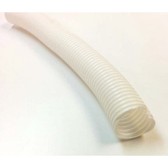 2.5" Polyethylene Split Wire Loom Tubing - Length: 25 Feet - Color: White