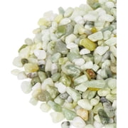 2.5 Pounds Jade Pebbles for Plants, 3/8 to 3/4 inch Decorative Rocks for Bamboo, Vase, Succulents, Garden, Landscaping, Highly Polished and Smooth Surface
