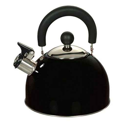2.5 Qt Stainless Steel Whistling Tea Kettle - Black