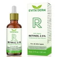 thumbnail interactive-video image 1 of 2.5 Retinol Serum Evita Derm 2oz w/Hyaluronic Acid & Vitamin C - Anti Aging, 1 of 8