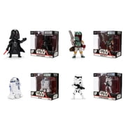 Star Wars Metalfigs Single Pack W1   Darth Vader, Stormtrooper, R2-D2, Boba Fett Classic Die-Cast Figures 2.5  by Jada ToysOne Piece, Styles May Vary