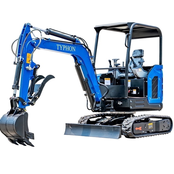 TYPHON TERROR X2 STORM Mini Excavator 2.5 Ton Diesel Kubota V1505 Engine USA