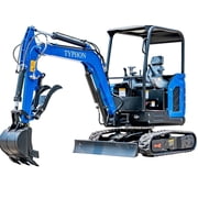 TYPHON TERROR X2 STORM Mini Excavator 2.5 Ton Diesel Kubota V1505 Engine USA