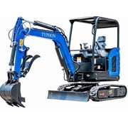 TYPHON TERROR X2 STORM Mini Excavator 2.5 Ton Diesel Kubota V1505 Engine USA
