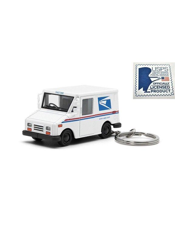 2.5" USPS LLV United States Postal Service Mail Diecast Model Toy Car Truck 1:72 KEYCHAIN