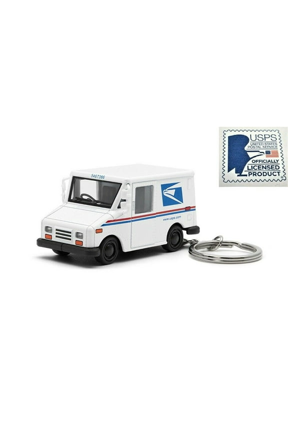 2.5" USPS LLV United States Postal Service Mail Diecast Model Toy Car Truck 1:72 KEYCHAIN