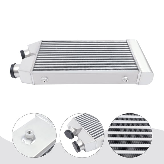 2.5" Universal I/O One Side Turbo Front Mount Intercooler FMIC Aluminum