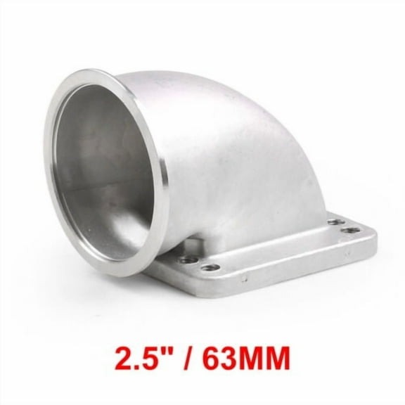 2.5" Vband 90 Degree Elbow Adapter Flange Cast Stainless Steel For T3 T4 Turbo