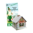 thumbnail image 1 of 2.5" White, Green, and Brown Winter Motif Decorative Incense House, 1 of 2