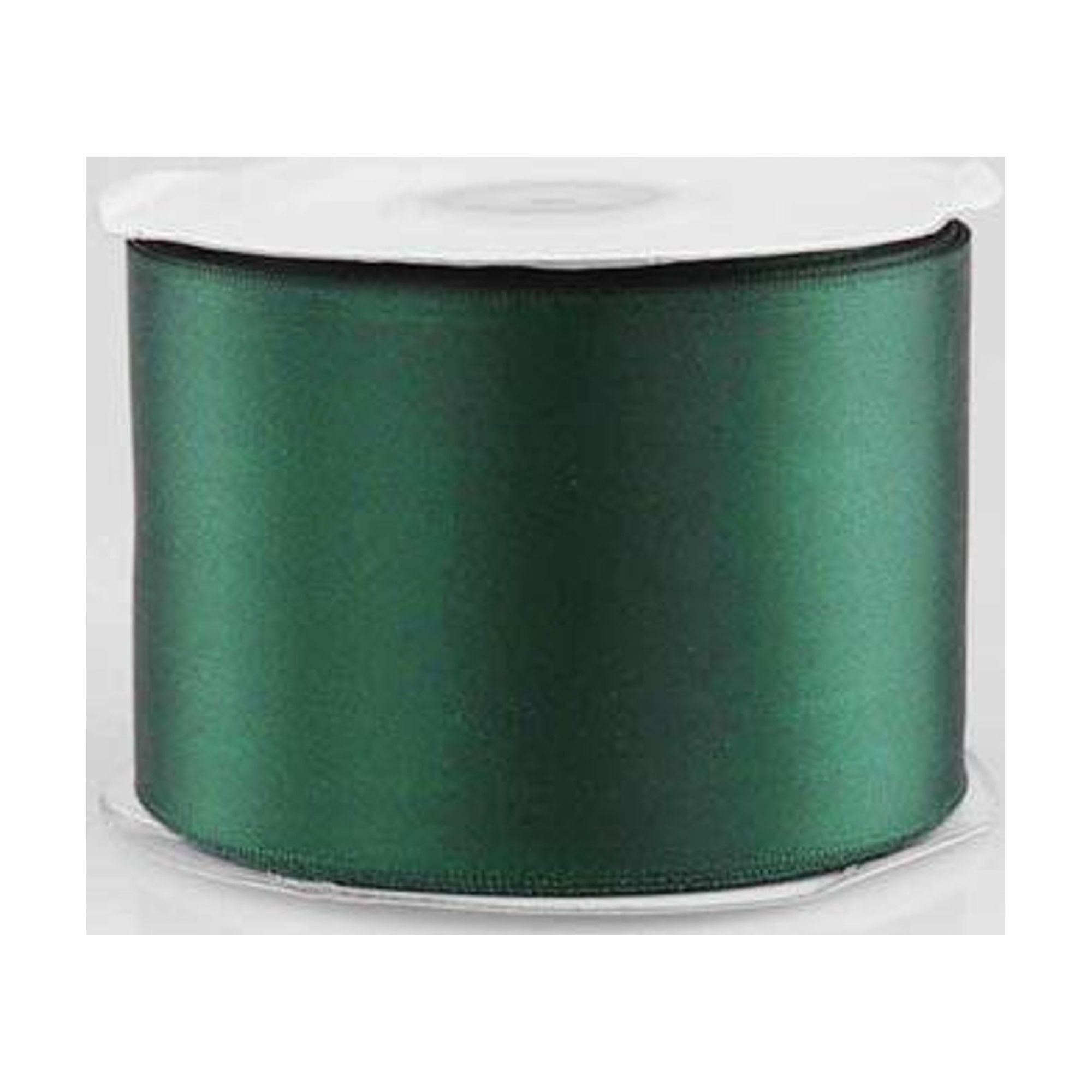 2.5" Wide Hunter Green Double Faced Satin Ribbon - 25 Yards (490862)