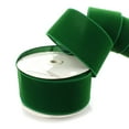 thumbnail image 1 of 2.5" Wired Suede Velvet Ribbon Emerald Green - 25 Yards, 1 of 2