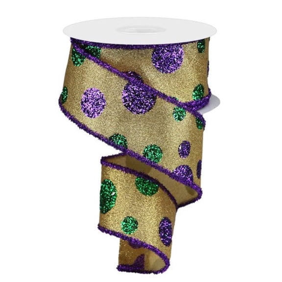 2.5"X 10 yd Giant Polka Dots