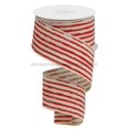 thumbnail image 1 of 2.5"X10Yd Irregular Stripes On Royal Cream/Red RGA1382HC, 1 of 1